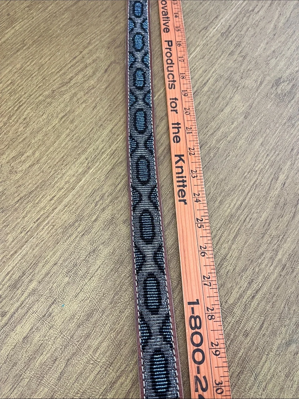 Artisan Crafted Brown Leather Belt with Stunning Solid Beaded Design